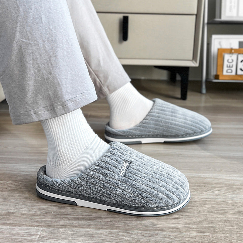 Warm slippers with anti-slip