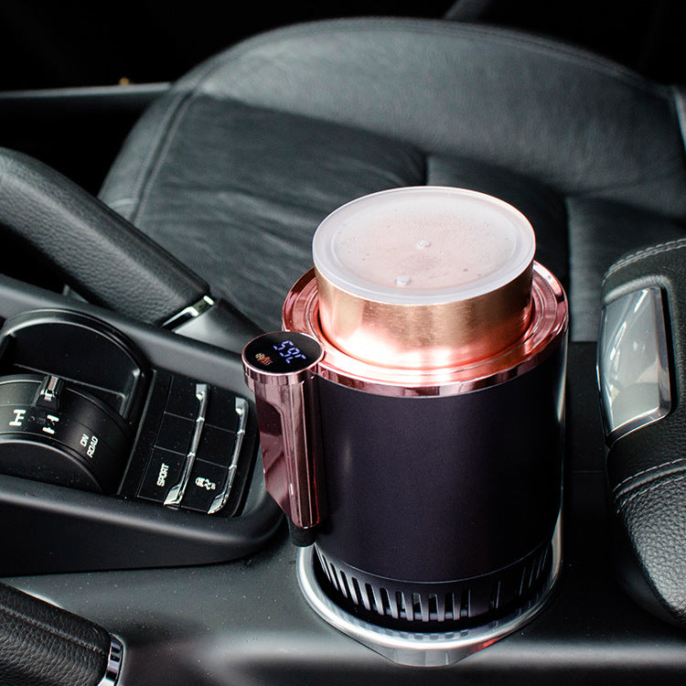 2-in-1 Cup Holder with Heating and Cooling for Car – 12V