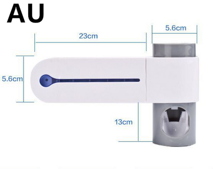 2-in-1 UV Toothbrush Holder with Disinfection and Automatic Toothpaste Holder – Complete Set for Toothbrush Cleaning and Hygiene