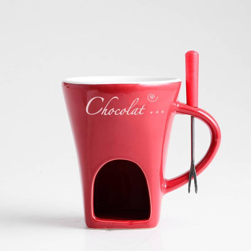 Fondue Mug Set: Persoonlijke Mini Fondue Potten voor Chocolade, Kaas, IJs & Boter – Individuele Fondue Maker en Warmer – Essentiële Keuken Gadgets