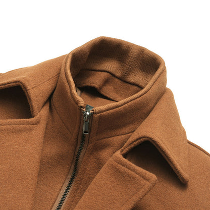 Men's wool coat made of wool - Stylish and warm autumn and winter coat for men