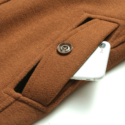 Men's wool coat made of wool - Stylish and warm autumn and winter coat for men