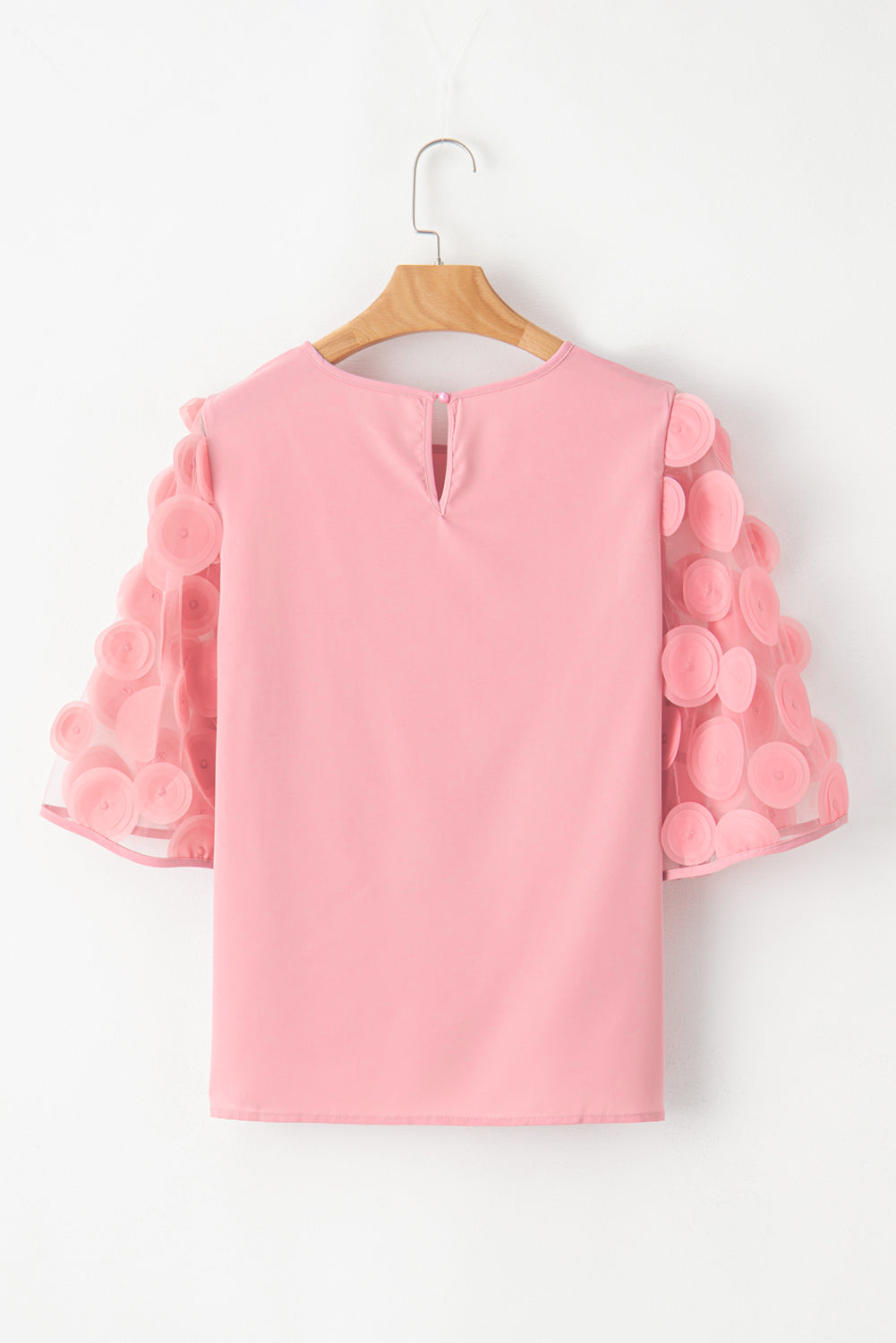 Roze mesh blouse