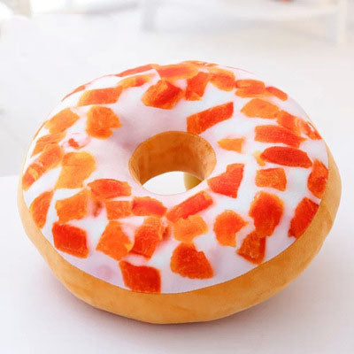 Donut cartoon plush pillow