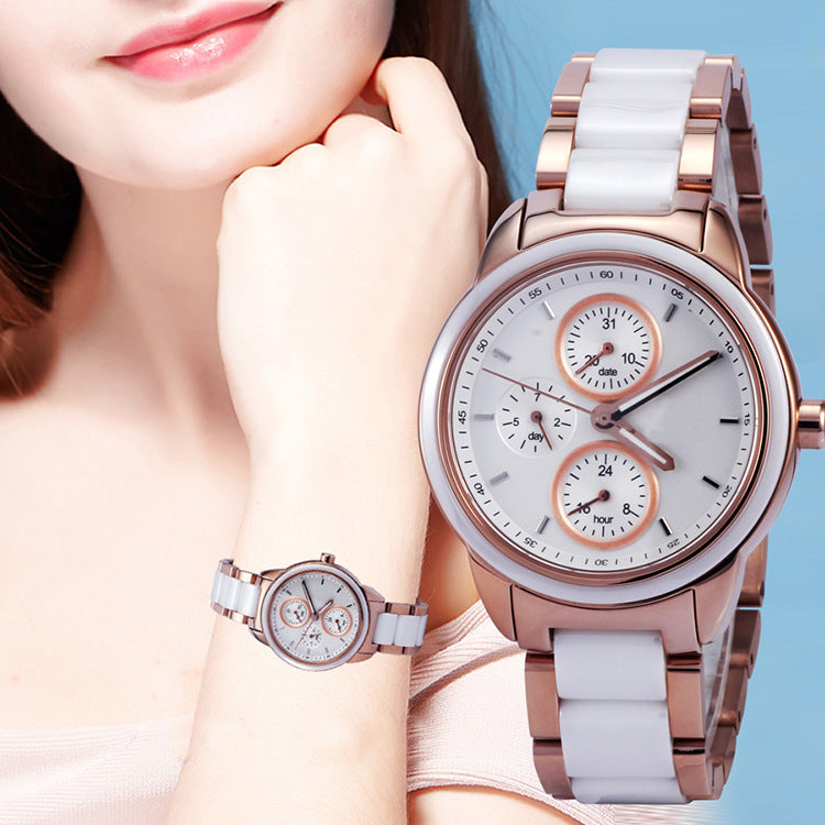 Stylish New Ladies Quartz Watch with Bracelet – Trendy and Elegant