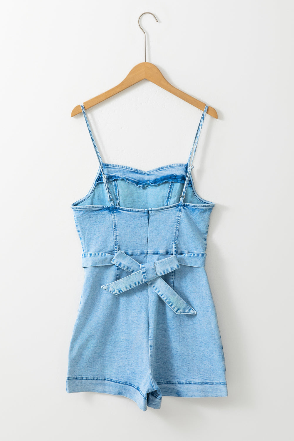 Beau blue denim romper