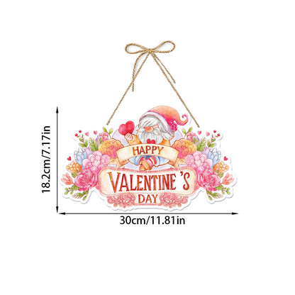 Valentine's Day Decorative Gift Garland &amp; Paper Door Hangers | Perfect for Romantic Decorations