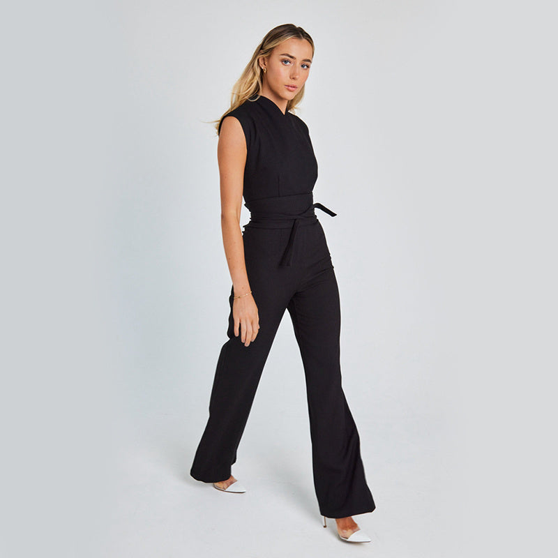 Elegante jumpsuit met wijde pijpen voor de zomer - Stijlvol en comfortabel