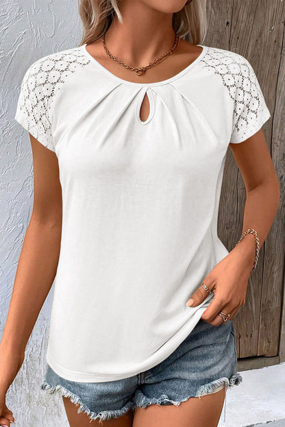 Zwarte top Lace Sleeve