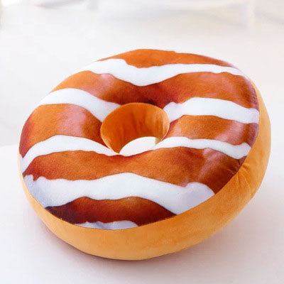 Donut cartoon plush pillow