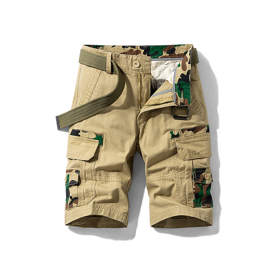 Cargo-Fifth-Hose aus 100 % Baumwolle. Outdoor-/Militärhose