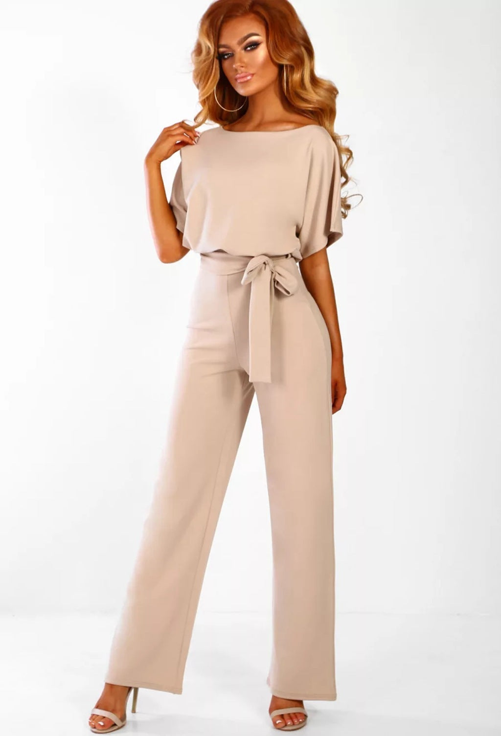 Fashion lace-up jumpsuit 7 colors