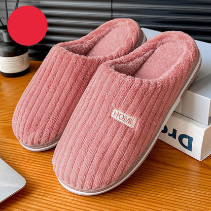 Warm slippers with anti-slip