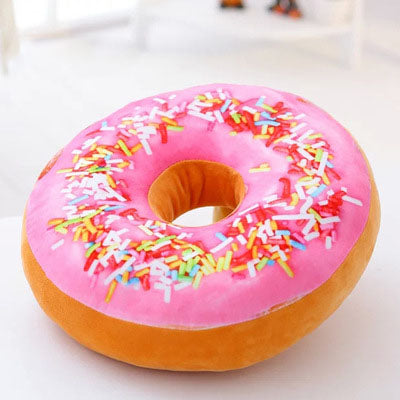 Donut cartoon plush pillow