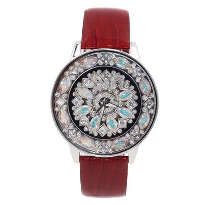 Luxury British Style Waterproof Ladies Watch with Diamonds