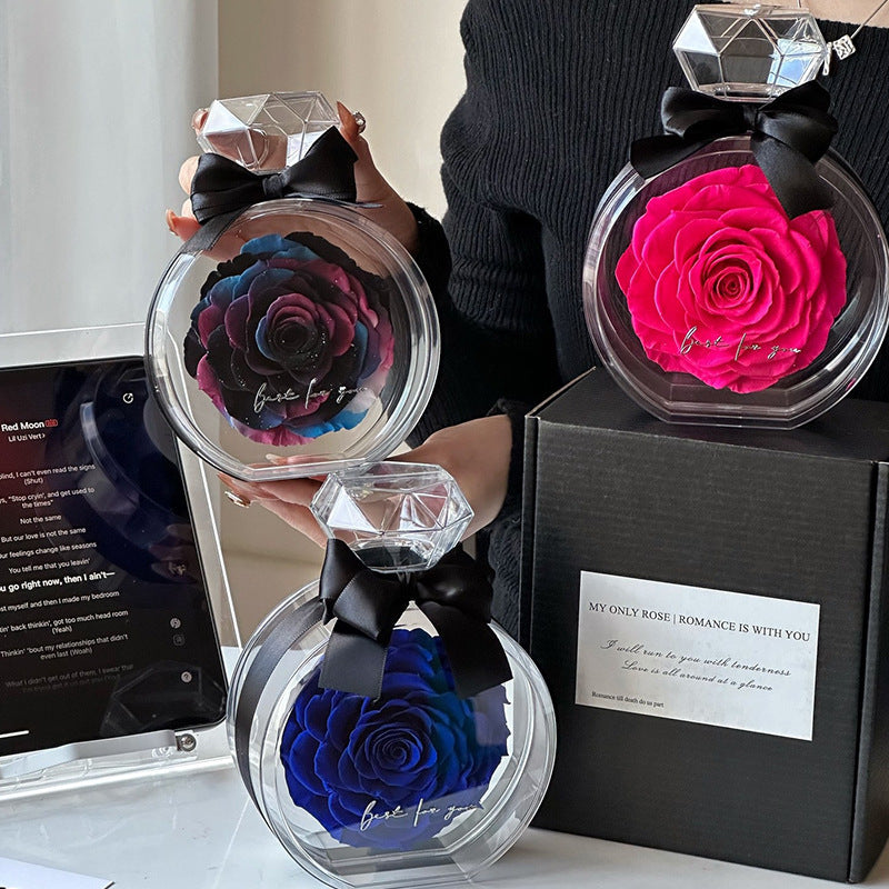 Eternal Rose in Glass Box – Perfect Valentine's Day Gift