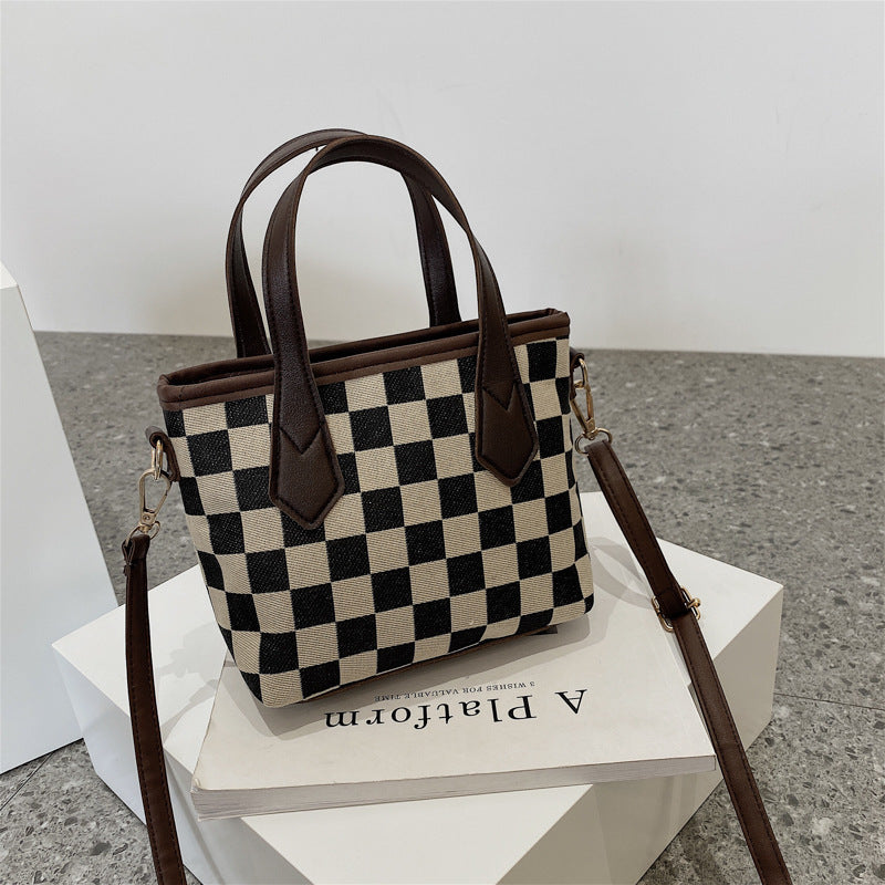 Fashionable Houndstooth Shoulder Bags