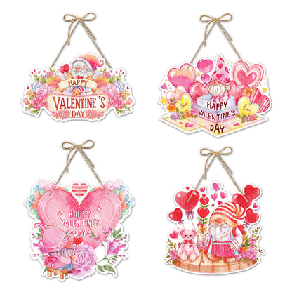 Valentine's Day Decorative Gift Garland &amp; Paper Door Hangers | Perfect for Romantic Decorations