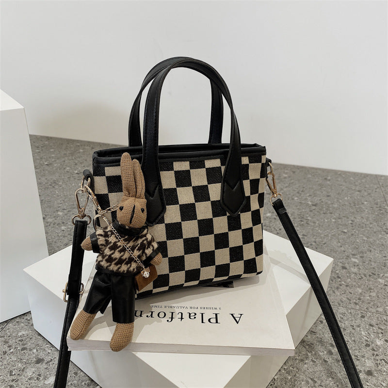 Fashionable Houndstooth Shoulder Bags