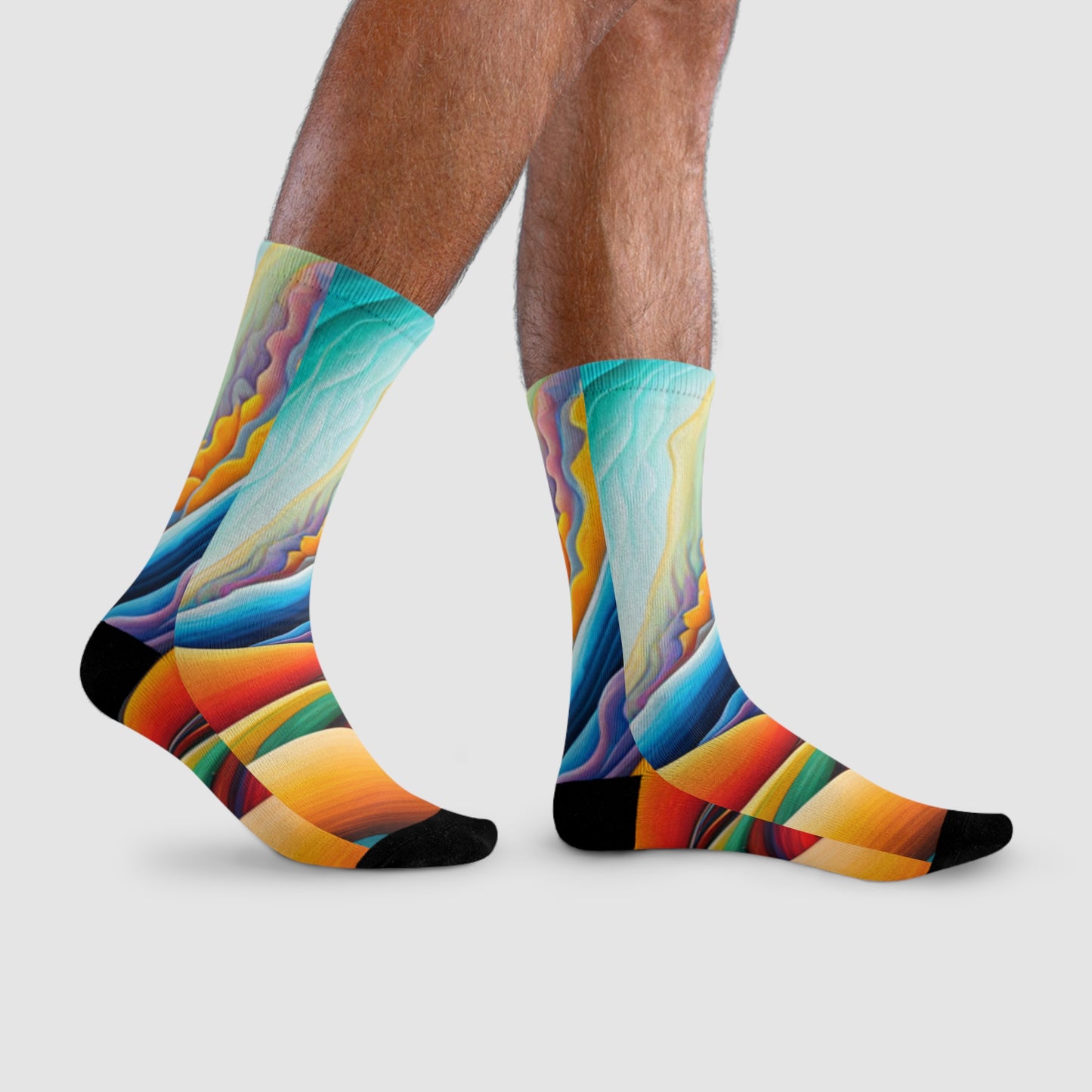 Socks with art print