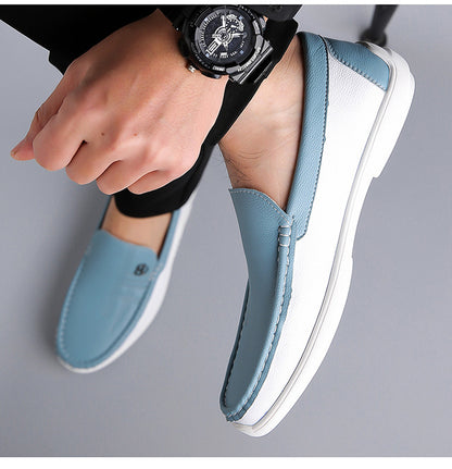 Summer Leather Men's Shoes - Comfortable Casual Shoes for Men