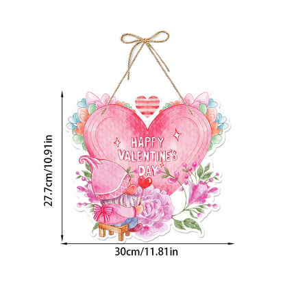 Valentine's Day Decorative Gift Garland &amp; Paper Door Hangers | Perfect for Romantic Decorations