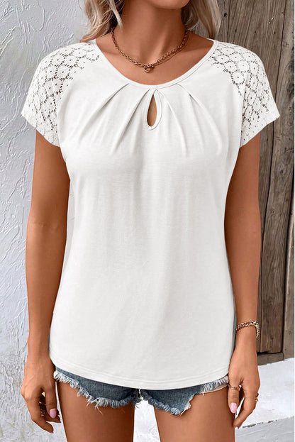 Zwarte top Lace Sleeve