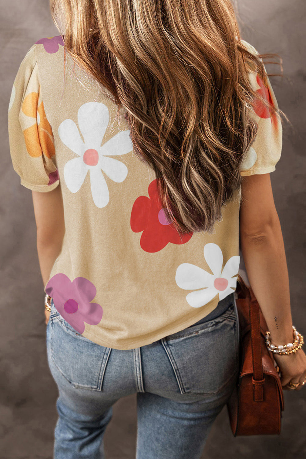 Black Tee with floral print