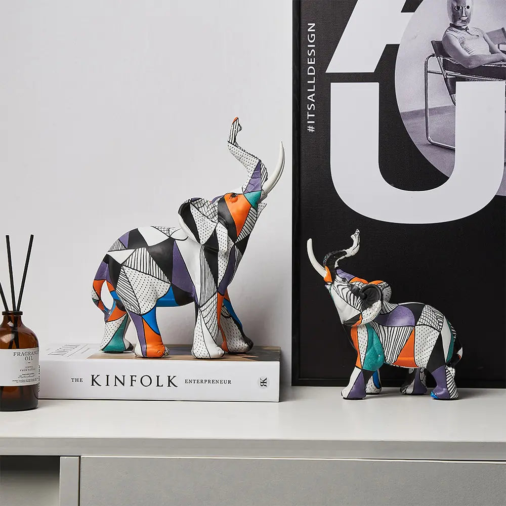 Sculptures &amp; Figurines Modern Decoration elephants