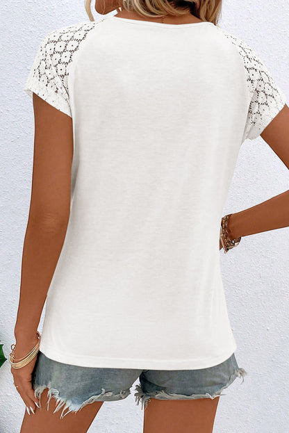 Zwarte top Lace Sleeve