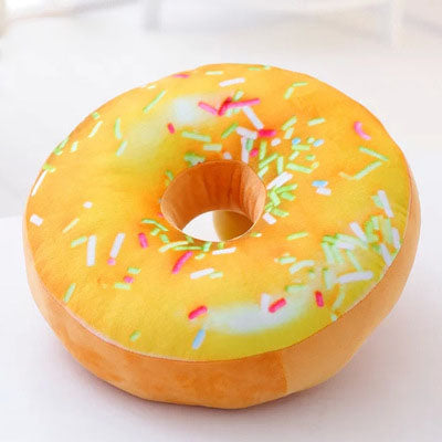 Donut cartoon plush pillow