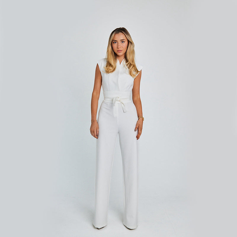 Elegante jumpsuit met wijde pijpen voor de zomer - Stijlvol en comfortabel