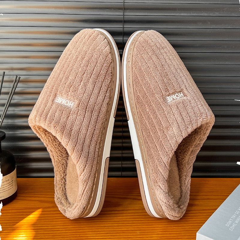 Warm slippers with anti-slip