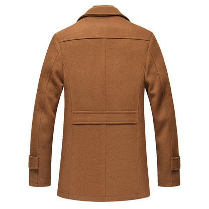 Men's wool coat made of wool - Stylish and warm autumn and winter coat for men