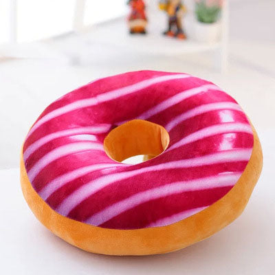 Donut cartoon plush pillow