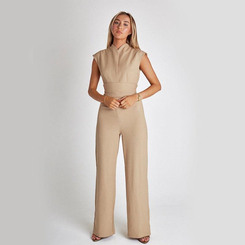 Elegante jumpsuit met wijde pijpen voor de zomer - Stijlvol en comfortabel