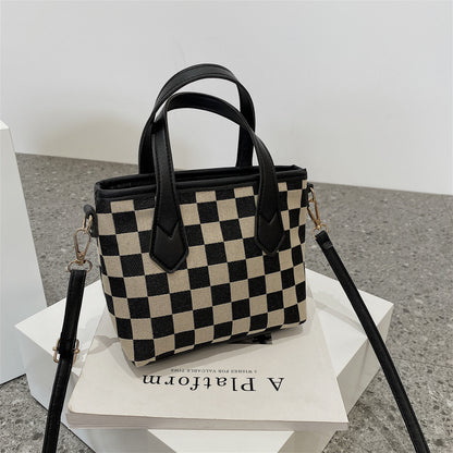 Fashionable Houndstooth Shoulder Bags