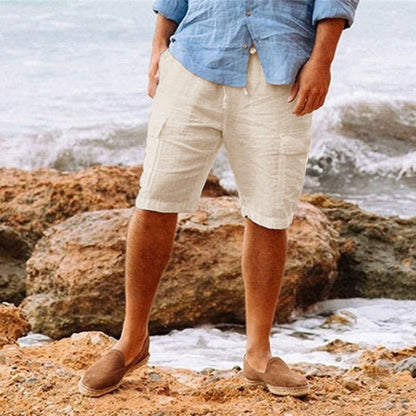 Hawaiian cotton/linen shorts