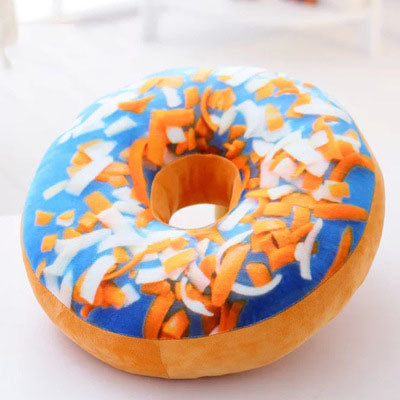 Donut cartoon plush pillow