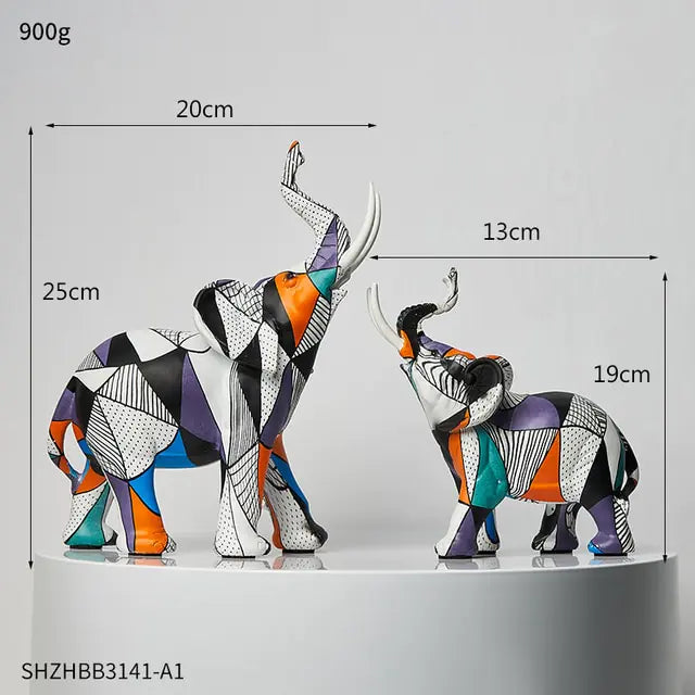 Sculptures &amp; Figurines Modern Decoration elephants