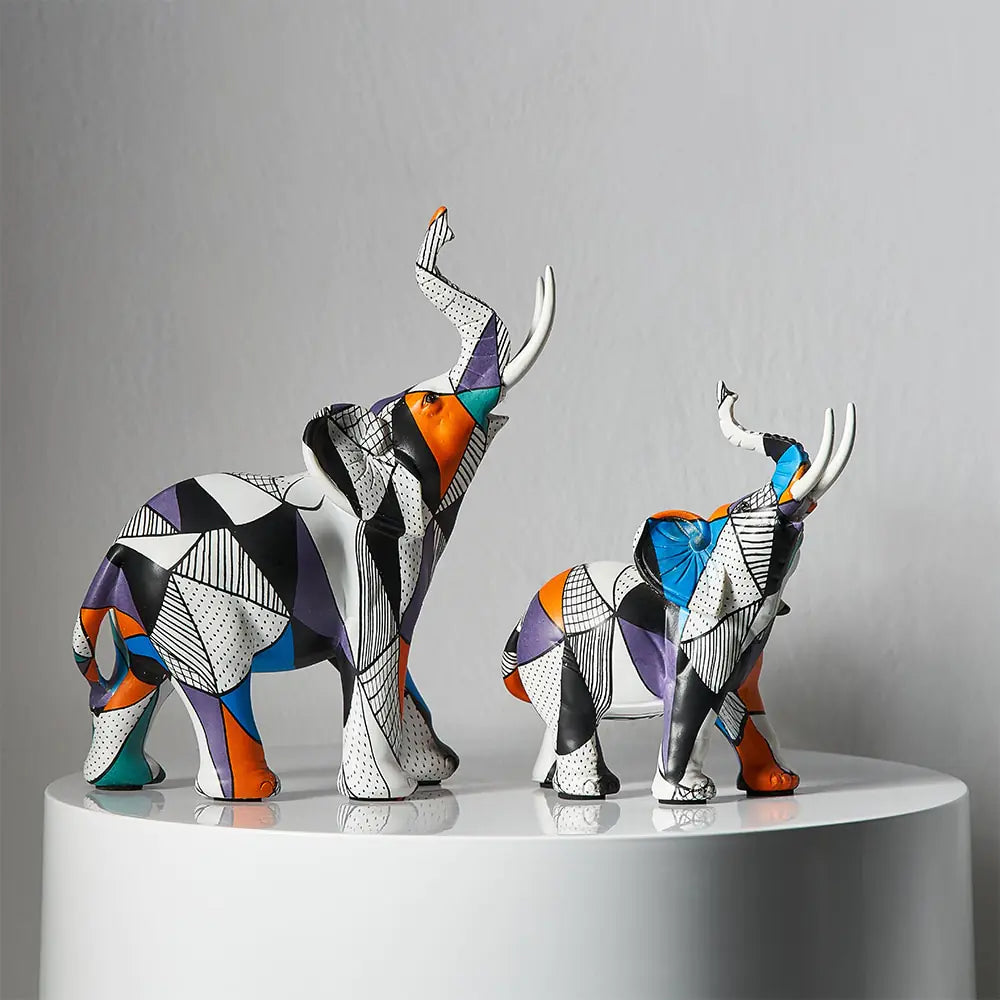 Sculptures &amp; Figurines Modern Decoration elephants