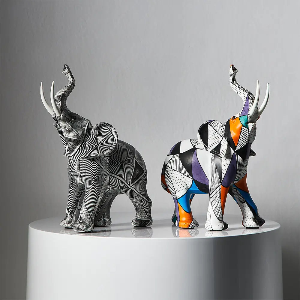 Sculptures &amp; Figurines Modern Decoration elephants