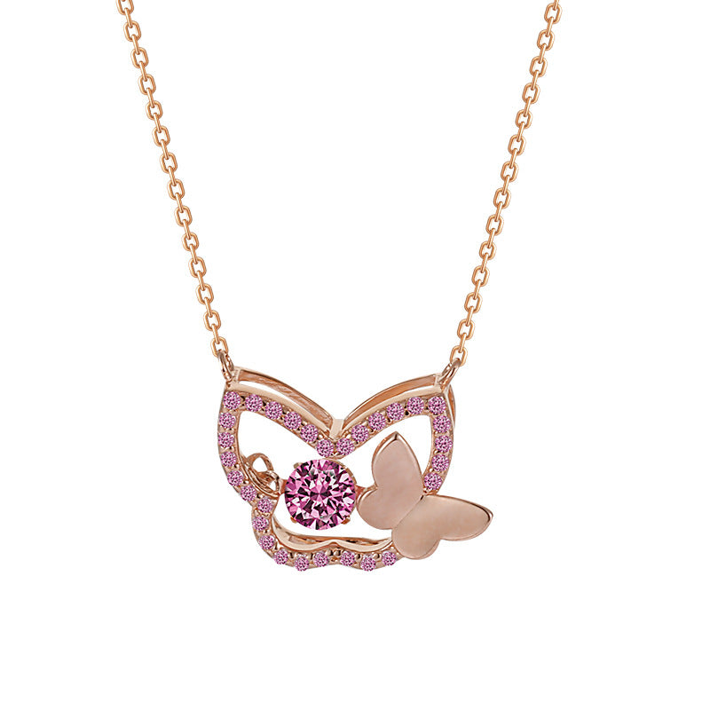 Butterfly Pendant Necklace for Women