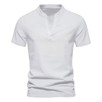 Summer t-shirt stretch with v-neck