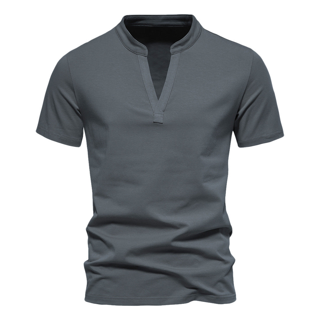 Summer t-shirt stretch with v-neck