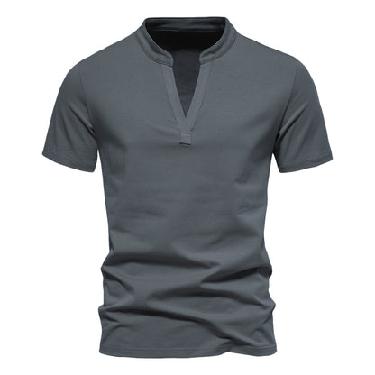 Zomerse t-shirt stretch met v-hals