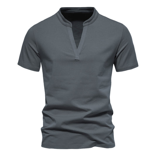 Summer t-shirt stretch with v-neck