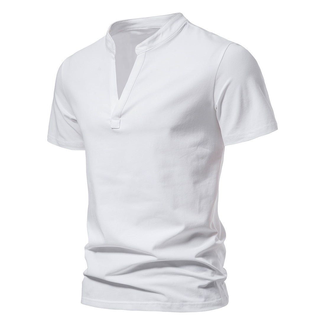 Zomerse t-shirt stretch met v-hals