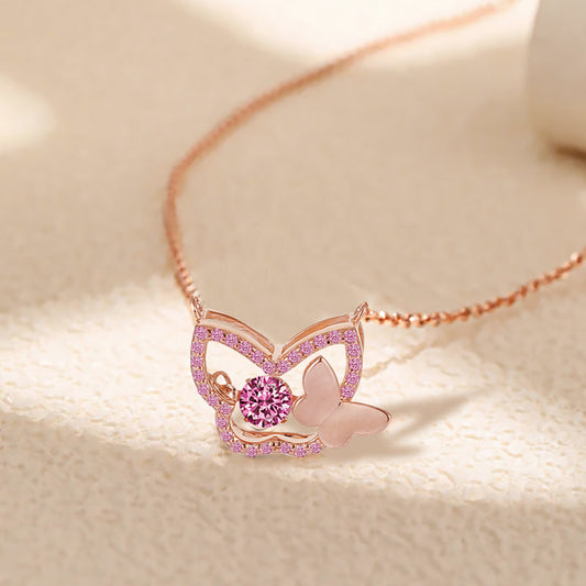 Butterfly Pendant Necklace for Women