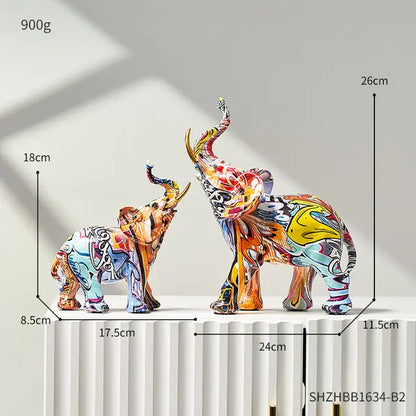 Sculptures &amp; Figurines Modern Decoration elephants